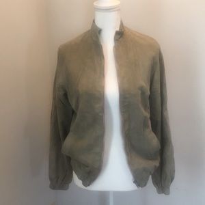 Vintage Stanley Sports suede bomber jacket